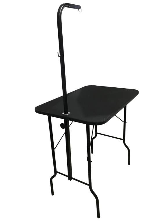 MESA DE TOSA PLENITUDE DOBRAVEL COM GIRAFA - TAMPO 90X60CM PRETA