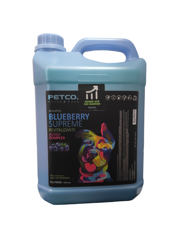 SHAMPOO BLUEBERRY SUPREME 5L 1:10 - PETCO