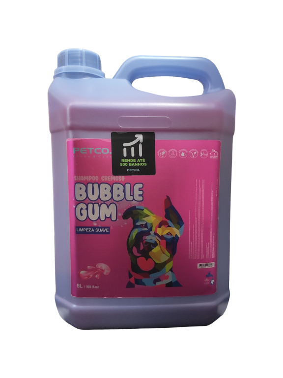 SHAMPOO BUBBLE GUM TUTTI FRUTTI SECAGEM RAPIDA 5L 1:10 - PETCO
