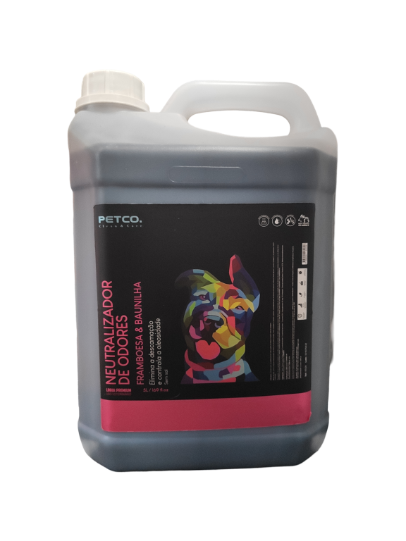 SHAMPOO NEUTRALIZADOR DE ODORES FRAMBOESA & BAUNILHA 5L 1:5 - PETCO