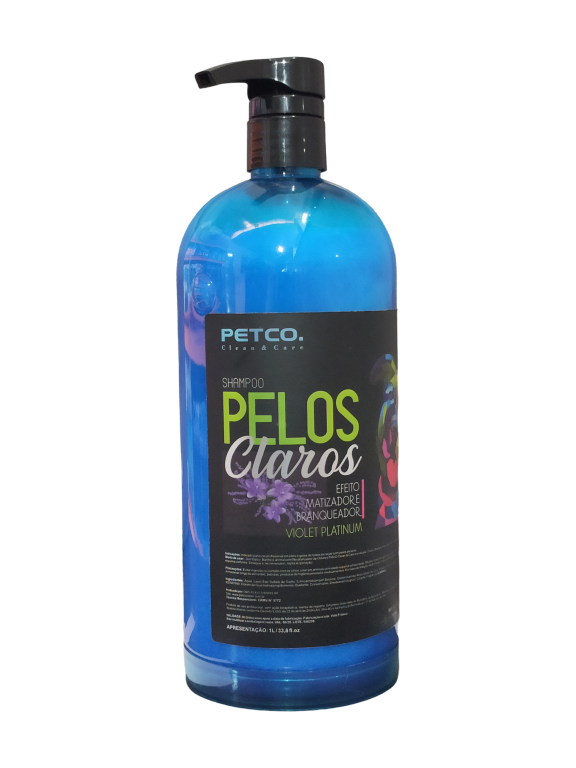 SHAMPOO PELOS CLAROS VIOLET PLATINUM 1L 1:10 - PETCO