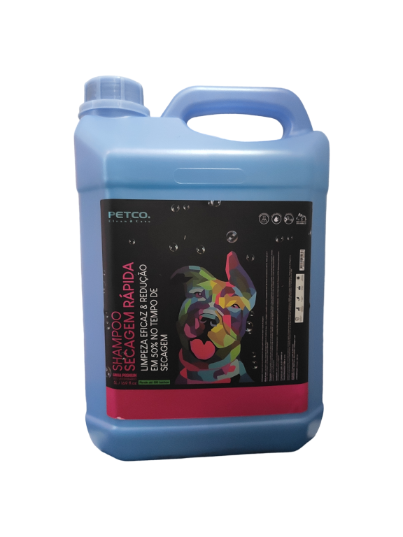 SHAMPOO SECAGEM RAPIDA 5L 1:10 - PETCO