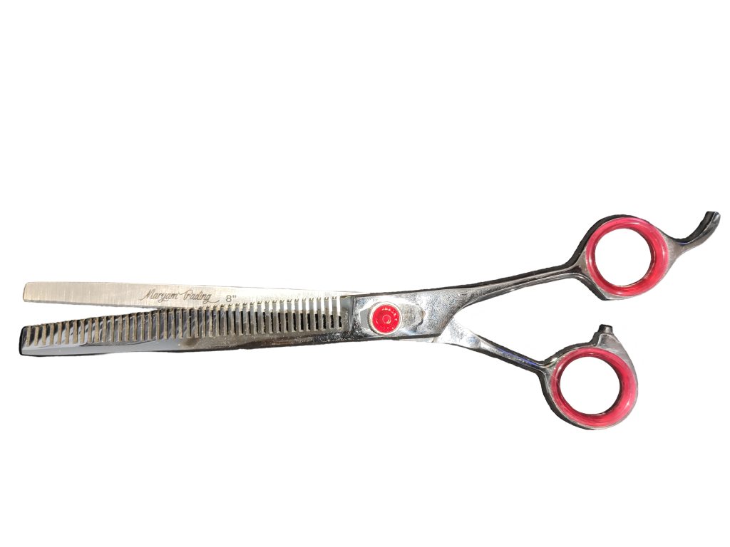 TESOURA SEMI DENTADA PRATA BRILHANTE 8'' - MARYAM TRADING