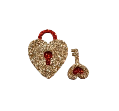 065 - CORAÇÃO CADEADO (12 UNIDADES)