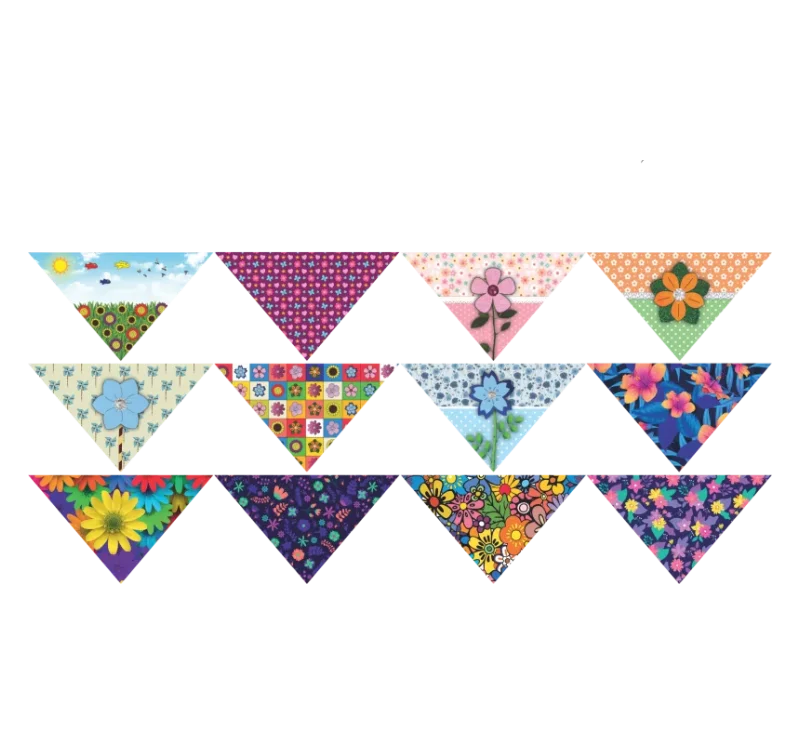 8404 - BANDANA FLORES M (6 UNIDADES)
