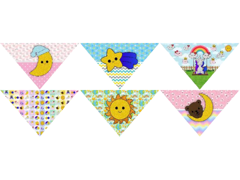 8411 - BANDANA CÉU ENCANTADO M (6 UNIDADES)