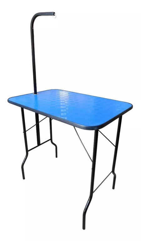 MESA DE TOSA PLENITUDE DOBRAVEL COM GIRAFA - TAMPO 90X60CM AZUL