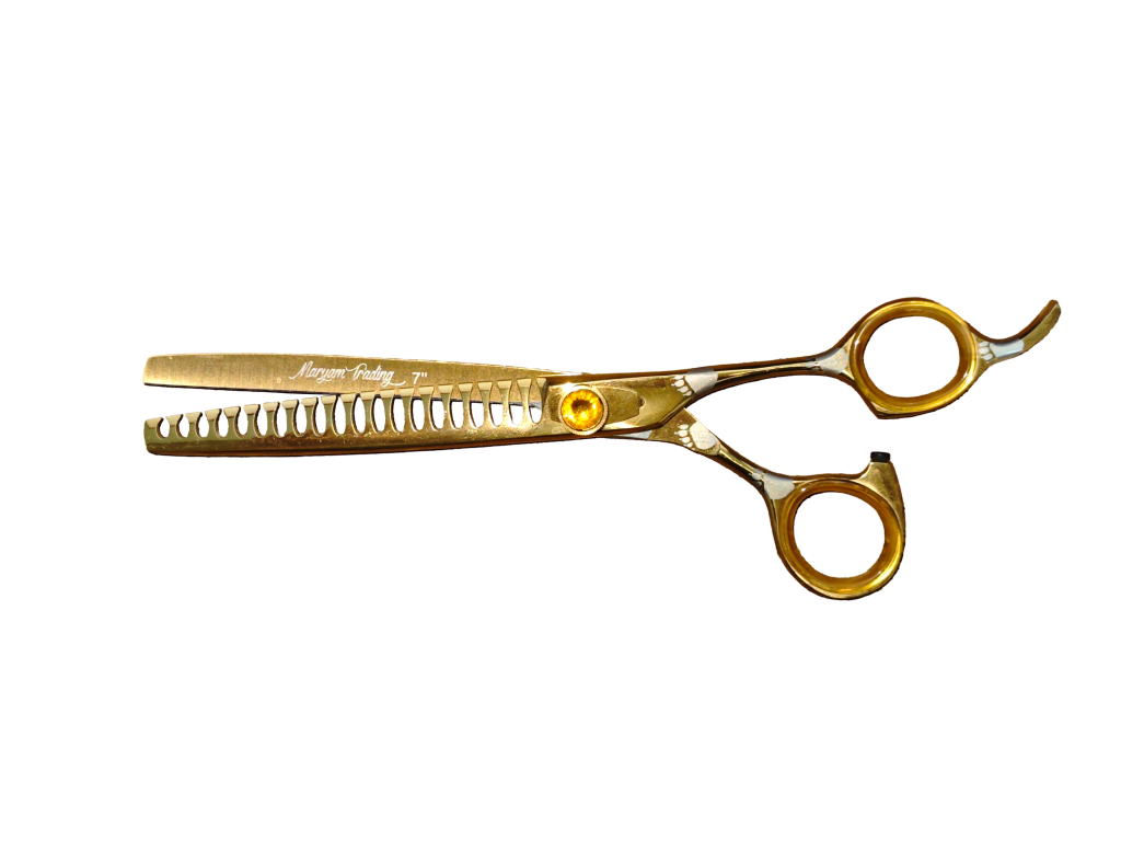 TESOURA TUBARAO DOURADA COM PATA DIFERENTE 7'' - MARYAM TRADING