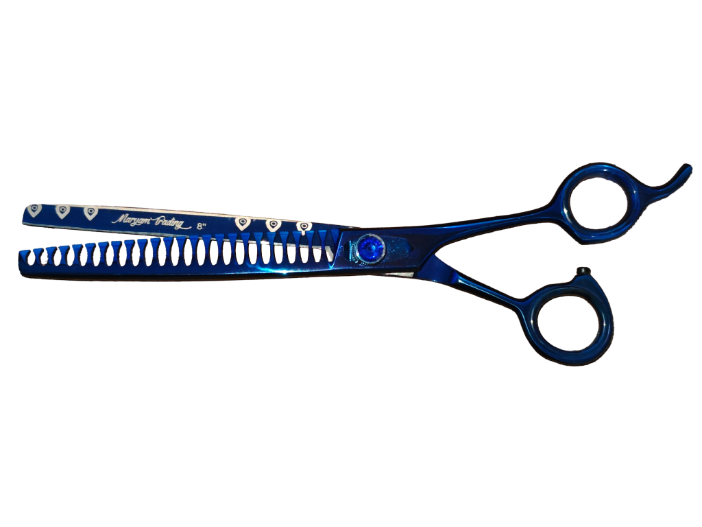 TESOURA TUBARAO AZUL COM DETALHES 8'' - MARYAM TRADING