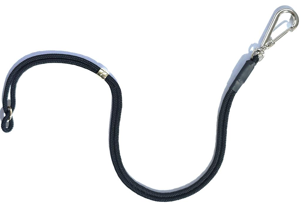 GUIA DE CORDA 4MM PRETA - 45CM