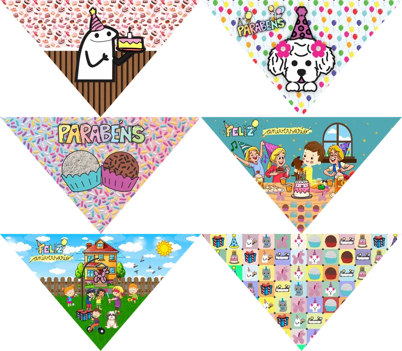 8417 - BANDANA ANIVERSARIO M (6 UNIDADES)