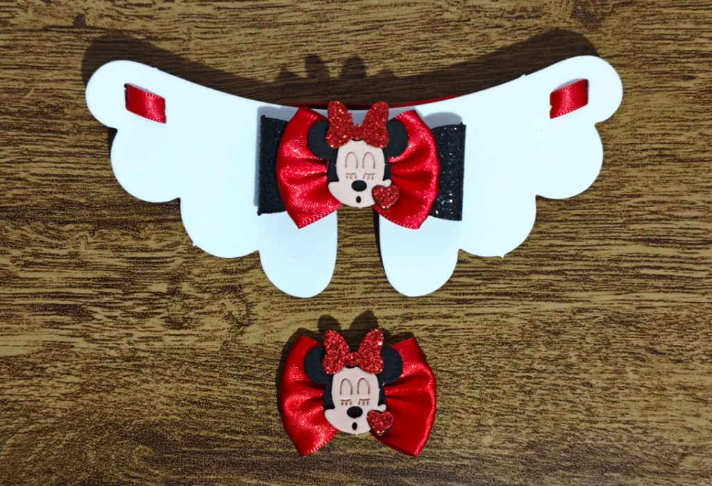 FB020 - CONJUNTO EVA MINNIE CORAÇAO (5 UNIDADES)