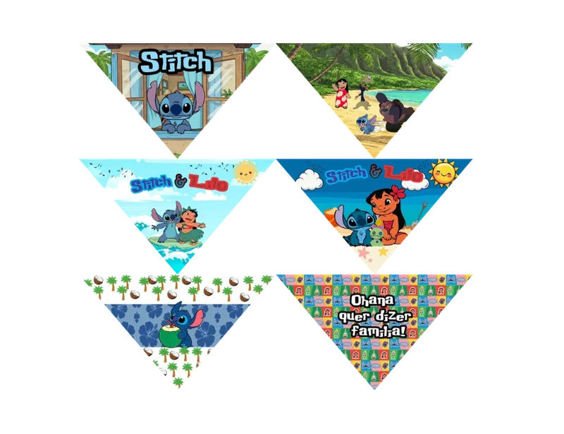 8424 - BANDANA STITCH M (6 UNIDADES)