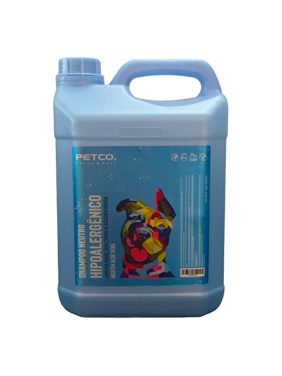 SHAMPOO NEUTRO HIPOALERGENICO 5L 1:10 - PETCO