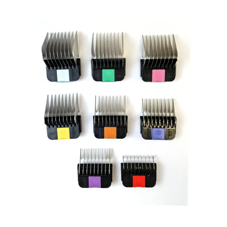 ADAPTADORES DE LAMINAS UNIVERSAL COM PORTA LAMINAS - 8 PEÇAS - MBS PRO GROOMING