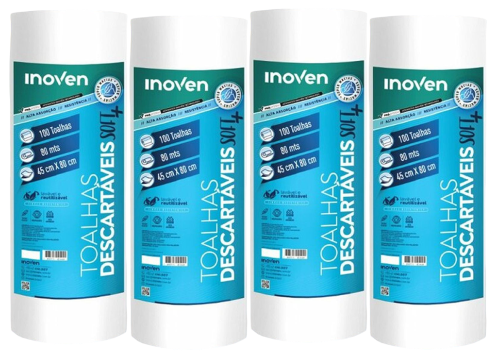 CAIXA MASTER TOALHA SOFT+ C/ 4 ROLOS - INOVEN