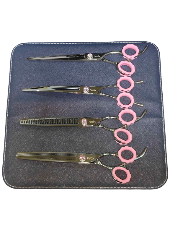 KIT TESOURA ESSENCIAL 440C 7.5'' + ESTOJO - NIROX