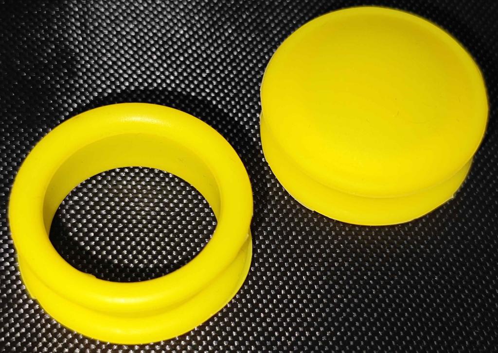 PAR ANEL DE SILICONE MOD. 2 AMARELO - NIROX
