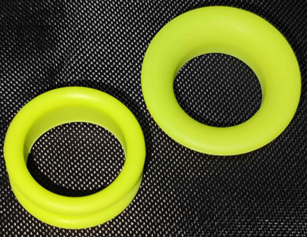 PAR ANEL DE SILICONE MOD. 3 VERDE NEON - NIROX