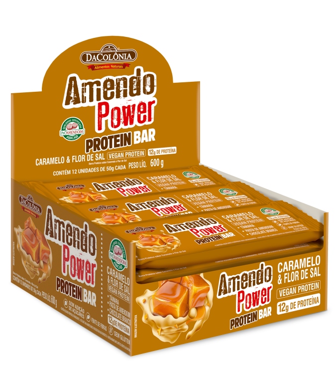 Barra Amendopower Protein Caramelo 12un