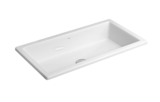 CUBA SOBREPOR RETANG 590X305MM-BRANCO NW