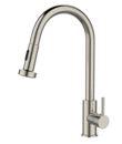 Monocomando cozinha extensivel Gourmet Bica Alta Aço escovado- Linha Ecoonocozi
