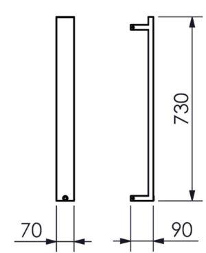 AQUECEDOR TOALHAS VERTICAL JADE PRETO FOSCO
