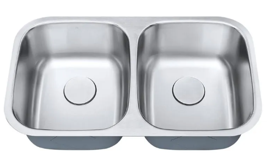 CUBA DUPLA C202 INOX ESCOVADO