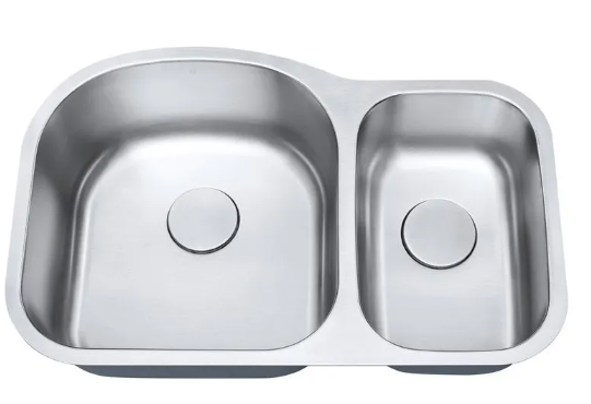 CUBA DUPLA C203 INOX ESCOVADO