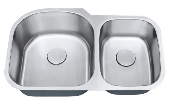 CUBA DUPLA C204 INOX ESCOVADO