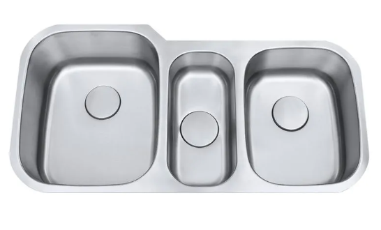 CUBA TRIPLA C301 INOX ESCOVADO