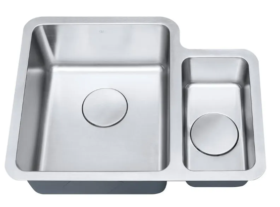 CUBA DUPLA F201 INOX ESCOVADO