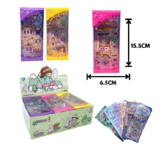 Kit c/ 6 Adesisvos Estampado |Metalizados 6,5x1x15,5 cm - Primax