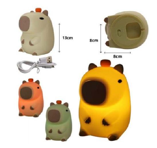 Luminaria c/ Bateria Cabo USB  13 x 8cm Capivara - Primax