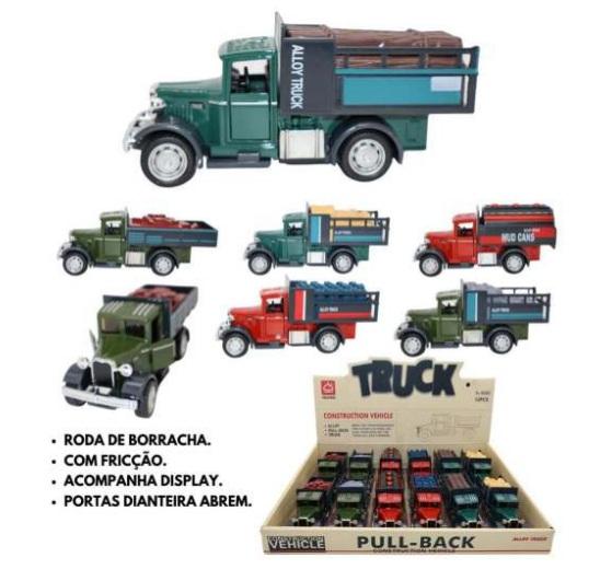 Caminhao De Ferro Colecionavel 13X5X4Cm Fricção - Golden Rio