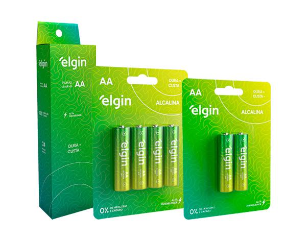 PILHA PALITO ALCALINA LR03/1.5V - AAA, FORMATO CILÍNDRICO, EMBALAGEM DE PAPELÃO COM PLÁSTICO DE PROTEÇÃO COM DUAS UNIDAD