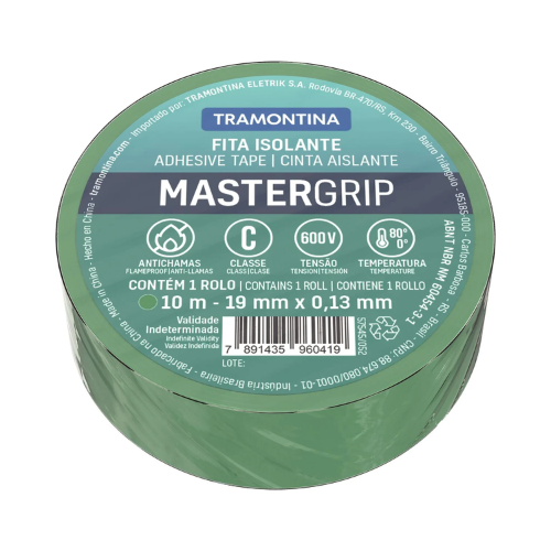 FITA ISOLANTE 10M VERDE TRAMONTINA