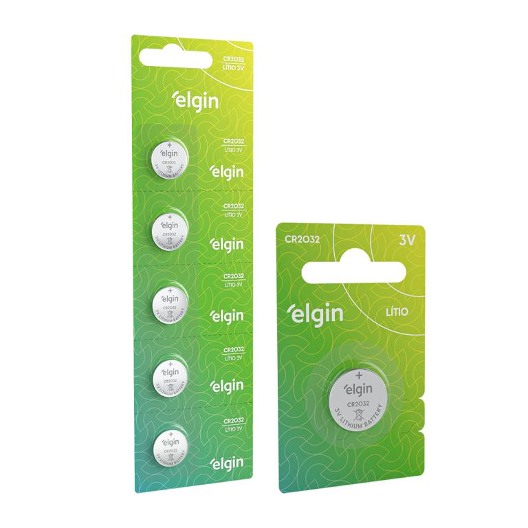 BATERIA BOTÃO CR2032  ELGIN 3V