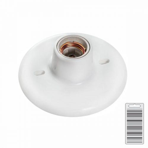 PLAFON PLÁSTICO COM BOCAL PORCELANA BRANCO 250V 100W