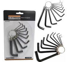 CHAVE HEXAGONAL 1,5 - 10 MM 10 PEÇAS