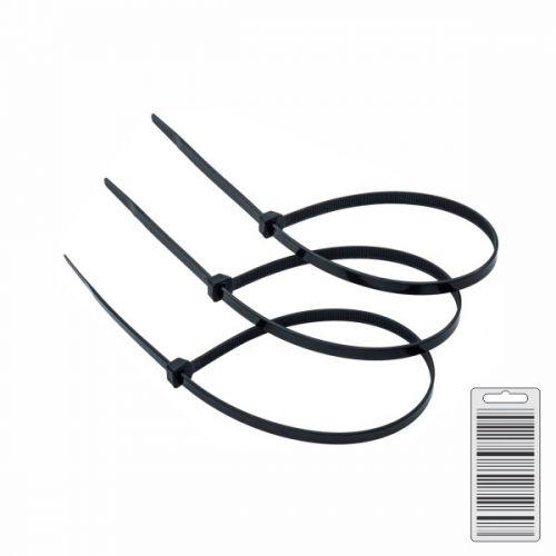 ABRACAD.NYLON 200X03,6MM PRETA  UNIDADE 10406