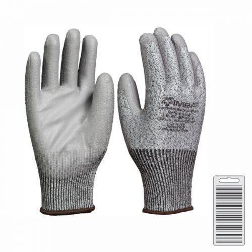 LUVA TRICOTADA C/LATEX ANTI-CORTE CINZA TAM.09