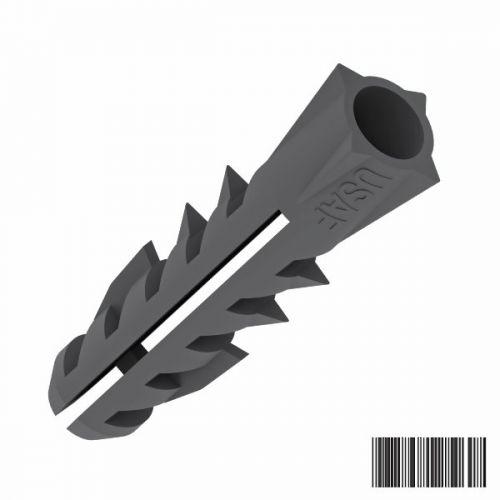 BUCHA POLIET.U 06MM CINZA