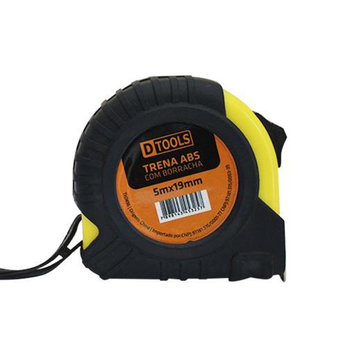 TRENA ABS C/BORRACHA 5M X 19MM DTOOLS