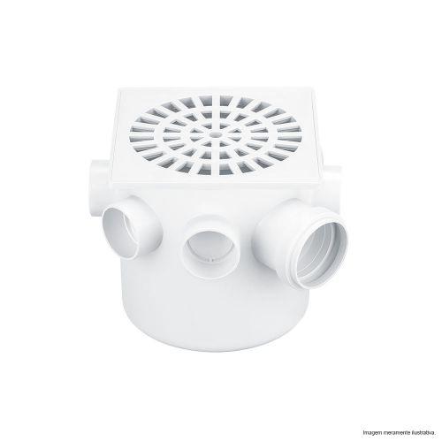 CAIXA SIFONADA 150x150x50MM COM GRELHA QUADRADA HERC 255