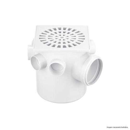 CAIXA SIFONADA 150X175X75MM COM GRELHA QUADRADA HERC 257