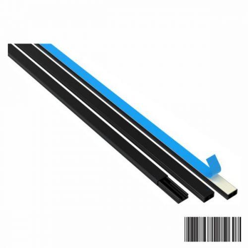 CANALETA ADESIVA C/DIVIS.20X10X2000MM PRETA