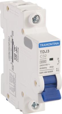 MINIDISJUNTOR TDJ3-1C32 1P 32A 3KA
