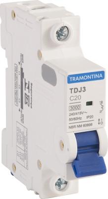 MINIDISJUNTOR TDJ3-1C20 1P 20A 3KA