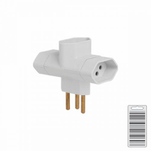 PLUGUE T 2P 10A/250V  CORES